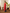 Red Blue Linen Side Trim Straight Kurta