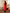 Red Blue Linen Side Trim Straight Kurta